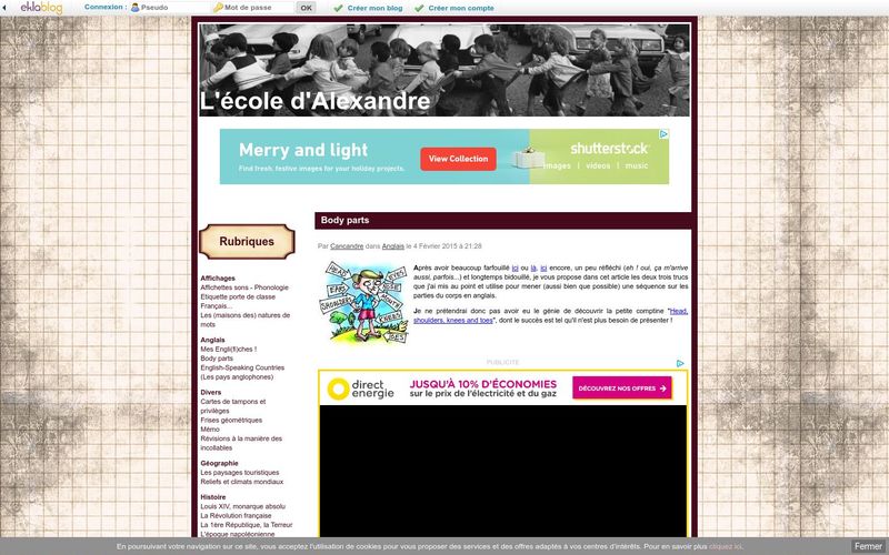 Body parts : l'école d'Alexandre